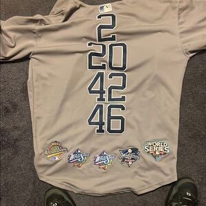 Majestic Beige Athletic Jersey